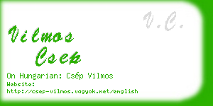 vilmos csep business card