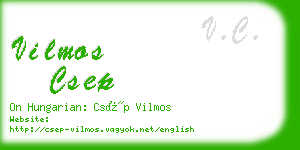 vilmos csep business card